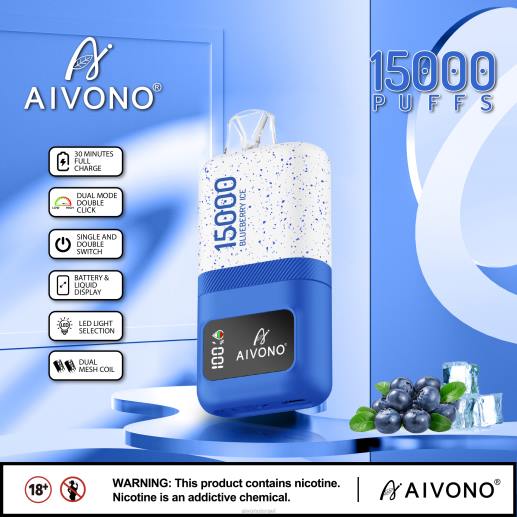 קרח אוכמניות Aivono AIM magic 15,000 6D2268 | Aivono Vape Review