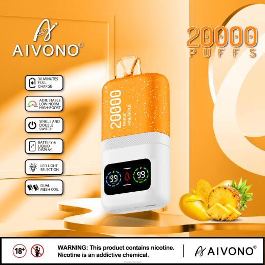 אננס מנגו Aivono AIM magic 20000 6D2277 | Aivono Vape Review
