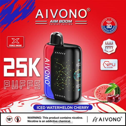 דובדבן אבטיח קר Aivono AIM BOOM 25,000 6D22347 | Aivono Vape Review