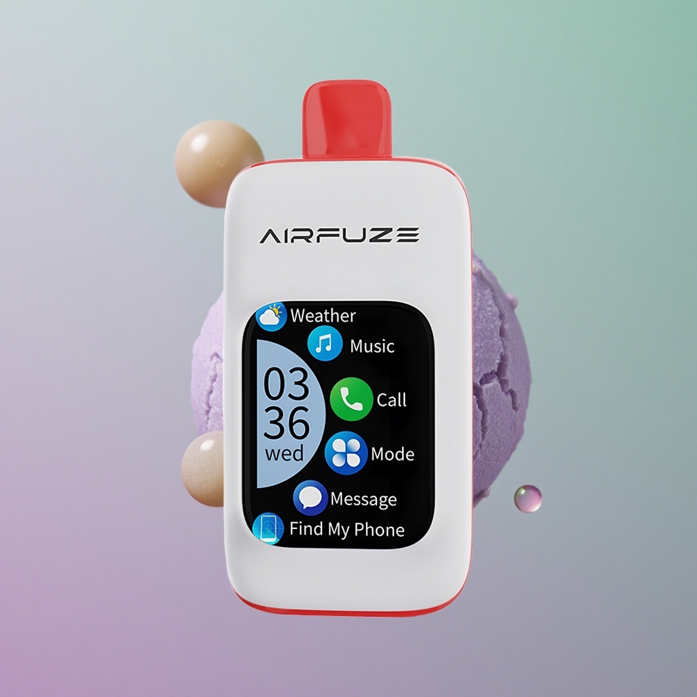 AirFuze Smart 30000 גומי חמוץ לוש עם מסך מגע 5% סוללה 900mAh