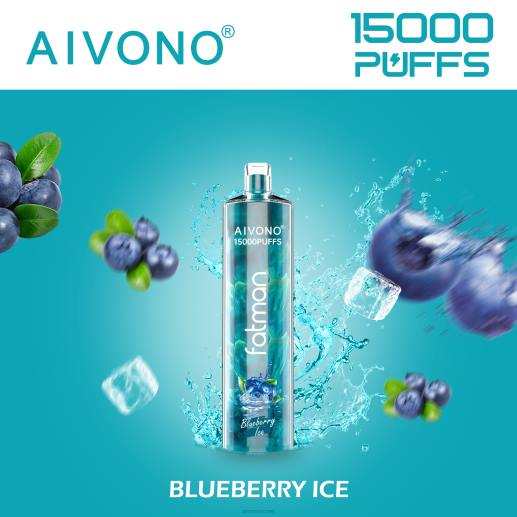 קרח אוכמניות Aivono FATMAN 15,000 6D2214 | Aivono Vape Review