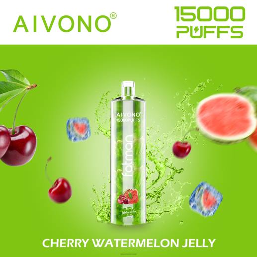 ג'לי אבטיח עליז Aivono FATMAN 15,000 6D2220 | Aivono Vape Review