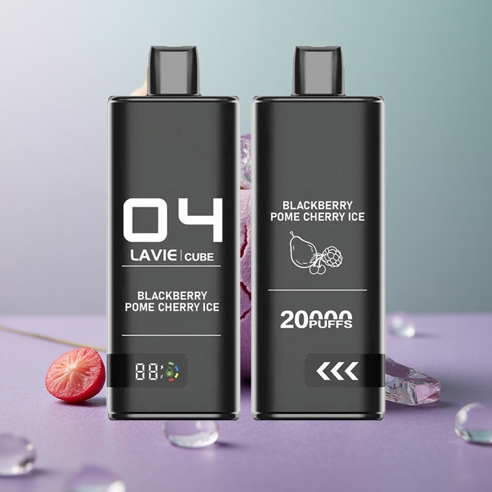 Lavie Cube 20000 בלאקברי פטל דובדבן קרח 28מ"ל 600mAh