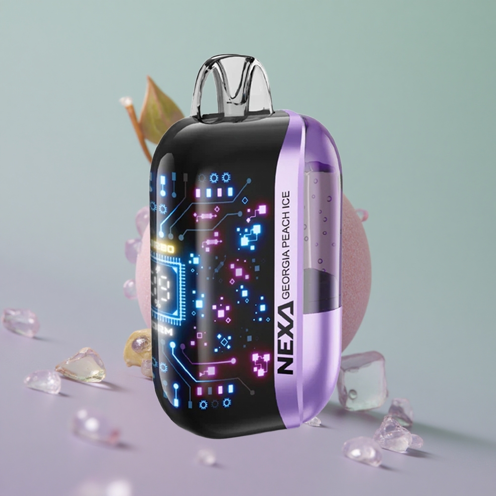 NEXA Ultra 50000 אפרסק ג'ורג'יה קרח עם סוללה 800mah וכוח ניקוטין 5%