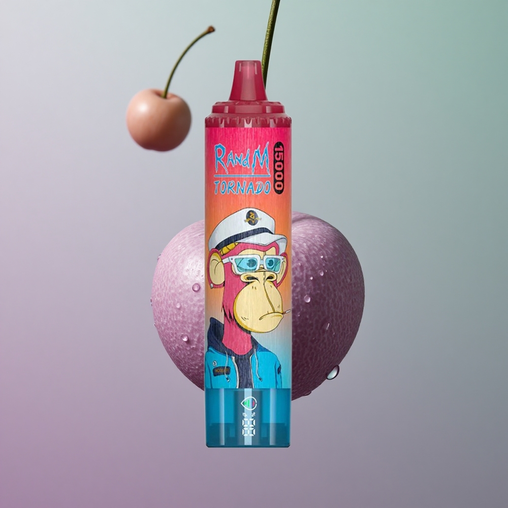 RandM Fumot Tornado 15000 דובדבן מסוג 0.9 אוהם עם 25 מ"ל