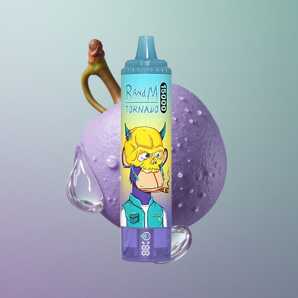 RandM Fumot Tornado 15000 ענבים קפואים עם סוללה 850mAh וסליל 0.9 אוהם