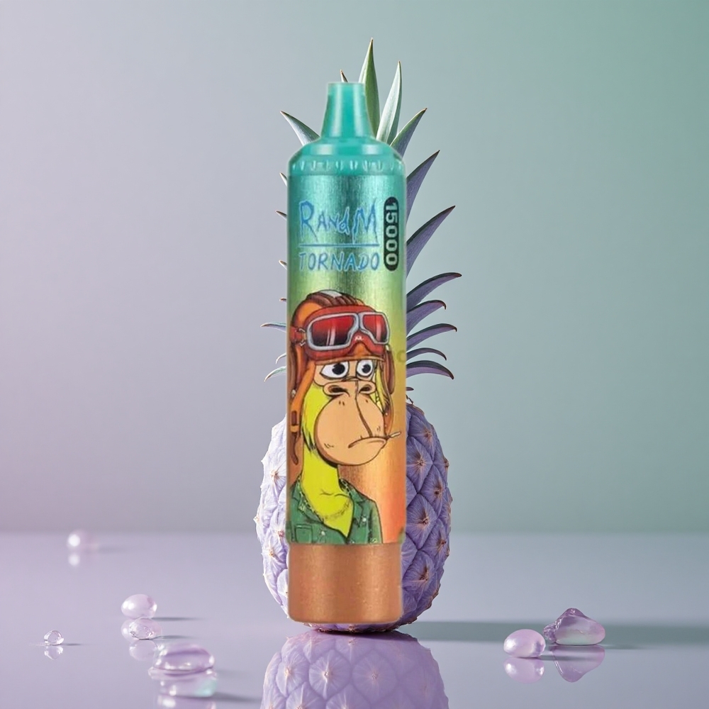 RandM Fumot Tornado 15000 אננס קפוא עם סוללת 850mAh ומסך LCD