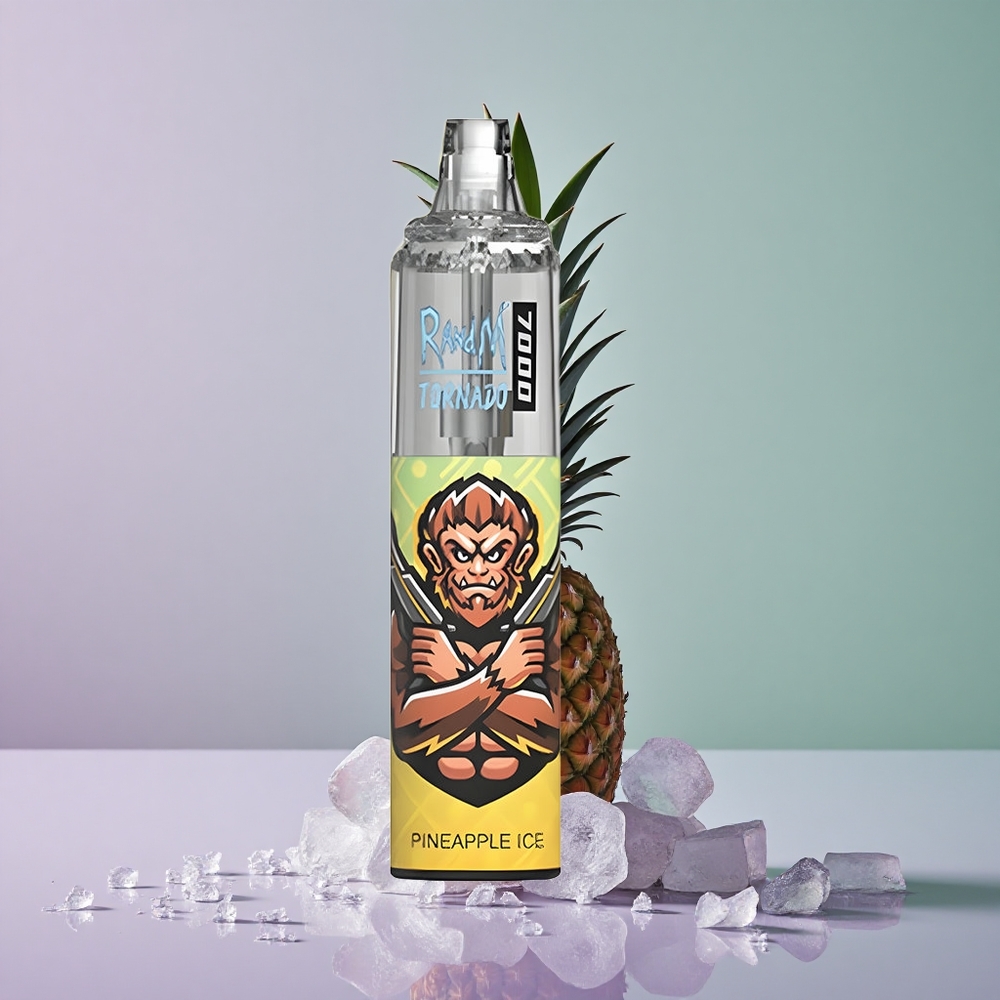 RandM Fumot Tornado 7000 אננס קרח עם סליל משי וסוללה