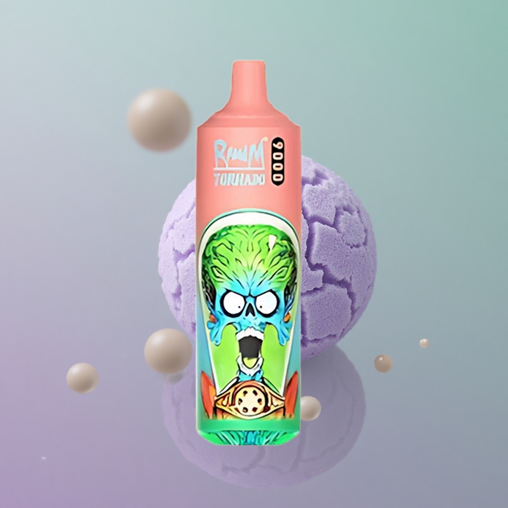 RandM Fumot Tornado 9000 דובון גומי עם סוללה נטענת 850 ומסך RGB חלק