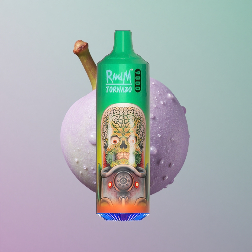 RandM Fumot Tornado 9000 סוכריות הקשת בענן עם סוללה נטענת 850 ומסך RGB חלק