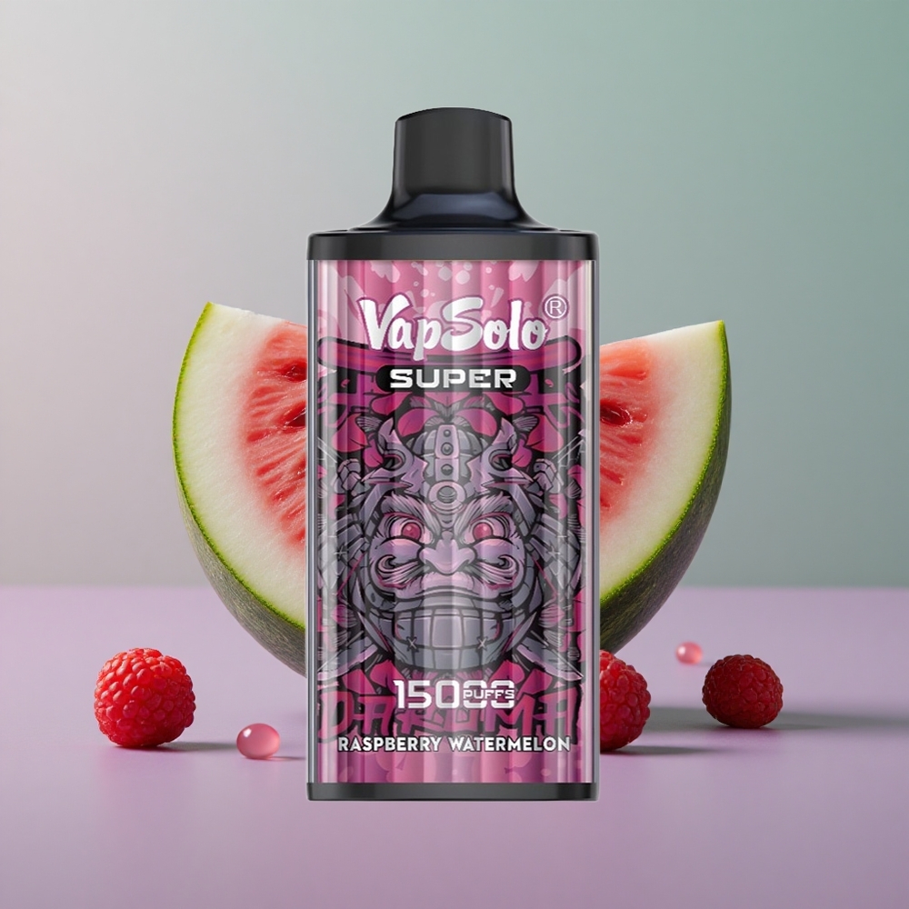 Vapsolo Super 15000 אבטיח פטל עם 40ml ו-850mah